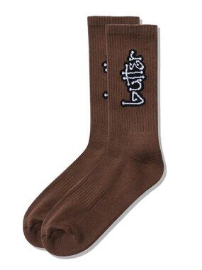BUTTER GOODS Men's Connection Socks In Coffee